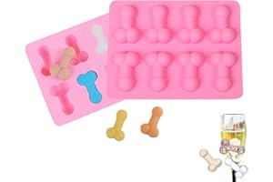 PTAIZJJZ Lot de 2 moules à glaçons en silicone faits à la main pour la Saint-Valentin, réutilisables, chocolats, bonbons, glaçons, desserts, gâteaux