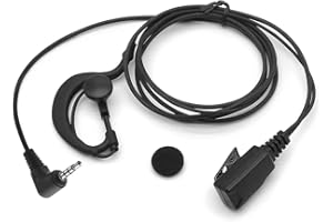NEWASHAN Cuffie auricolari a forma di G con microfono e pulsante PTT per Yaesu Vertex Standard Radio FT-2DR FT-60R FT-70D FTA-250L FTA-450L FTA-750L VX-3R VX-6R VX-261 VX-451 Walkie Talkie