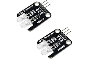 RAKSTORE 2 Pieces 2 Channel Electronic Building Blocks Two-Way Infrared Transmitter Module IR Transmitter for Arduino Board 2CH