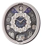 Seiko QXM379S Melodien in Bewegung Uhr Metallic Sibver {4517228834875}