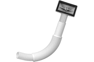 ANBOO Rectangle Overflow Pipes, Wash Basin Overflow Head, Sink Overflow Head Overflow Pipe with 200-600mm Overflow Tube for Sink