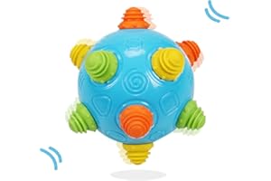 DQTYE Baby Bouncing Jumping Sensory Ball Music Shake Dancing Ball Activation Developmental Toy for Boy and Girl