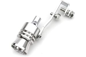 Turbo Simulateur,BETOY Sifflet Turbo Sound Simulateur Sifflet en Aluminium Universel pour Tuyau Déchappement de Voiture, Sondeur de Tuyau Déchappement de Simulateur de Soupape de Décharge18x102.6mm