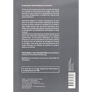 Grammaire méthodique du français