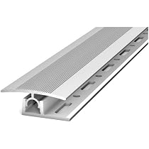 Profilo Paragradino Angolare A F In Alluminio | Lunghezza 100 Cm, Argento | Per Scale In Legno, Laminato, Pietra | Montaggio A Viti Incluso