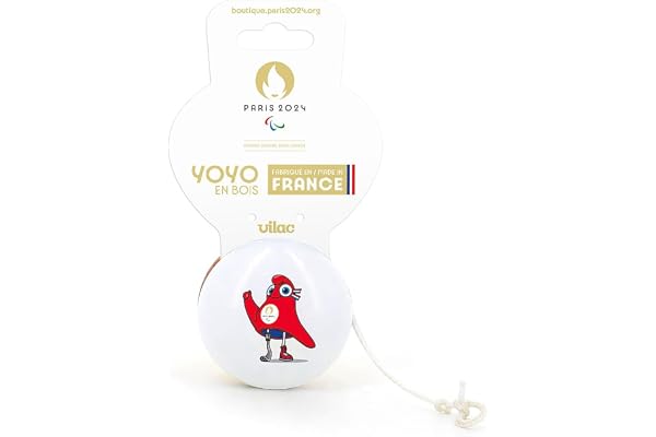 Vilac - Edition spéciale pour Les Jeux Olympiques 2024 - Yoyo Mascotte Paralympique - Jouet sous Licence Officiel - Jouet pour Enfant à partir de 5 Ans - Jouet Unique - Fabriqué en France - 240803