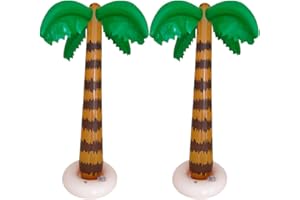 TOYANDONA 2 Pièces Palmiers Gonflables Jumbo Arbres De Plage Jouets pour Hawaiian Luau Party Décoration Tropical Summer Beach Party Faveurs