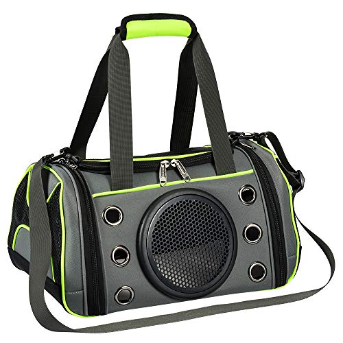 SALOVES Portador de Viaje Mochila Bolsa de Transporte para Mascotas Perros Gatos Transportín Jaula Capazos Transportadoras Impermeable Transpirable Viaje Coche Portátil para Pequeños Perros y Gatos