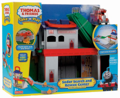 Fisher Price Take-n-Play Sodor Search and Rescue Centre Playset