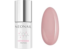 NÉONAIL NEONAIL Pintauñas Semipermanentes 7,2 ml Base Coat Semipermanente Cover Base Protein Natural Nude Esmaltes Semipermanentes Para Uñas Gel Uñas Manicura Base Esmalte Gel UV Led Laca De Uñas