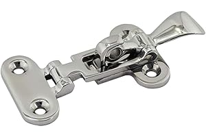 POFET Accesorios de hebilla de puerta de yate de remolque de acero inoxidable 316,Anti-sonajero pestillo barco casillero escotilla pesada abrazadera de sujeción marina