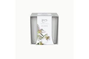 ‎IPURO ipuro - dekorative ipuro white lily Duftkerze - minimalistische & puristische Duftkerzen im Glas - intensive Duftkerzen mit blumig zarten Noten - stilvolle Kerze 125 g