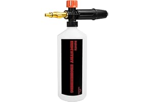 YAMATIC Snow Foam Lance for Lavor/Some of Huter/Sterwins/Vax/Champion Pressure Washer Gun, Adjustable Foam Cannon Soap Sprayer Bottle 1 Liter for Car Washing