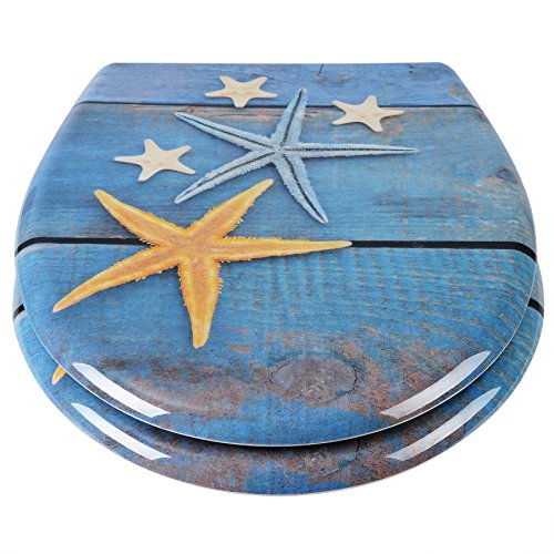 WOLTU #1 WC Sitz mit Absenkautomatik, Duroplast, Fast Fix/Schnellbefestigung, Softclose Scharnier, Antibakteriell, 44 Toilettendeckel zur Auswahl, WS2682-1 - 4