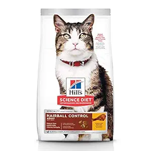 Hill's Science Diet Adult Hairball Control Dry Cat Food, 7-Pound Bag