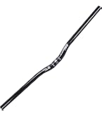 Guidon de vélo pliable en alliage d'aluminium de 25,4 mm - Barre droite - Guidon de vélo - 25,4 mm x 540/580 mm - Poignée droite (580 mm noir