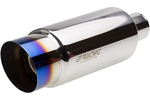 Simoni Racing ESR086/B Universal Sport Schalldämpfer Small Fire Shot Titanium