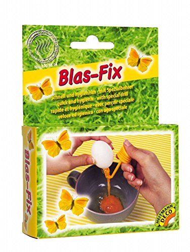 Ostereier ausblasen leicht gemacht "Blas-Fix" Bohrer + Pumpe (schnell und hygienisch)