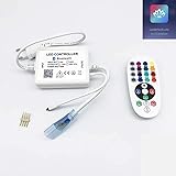 LineteckLED- T15-RGB-220V- Controller Centralina RGB Bluetooth/Telecomando per Strisce Led 220V