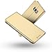 Produktbild Galaxy S8 Hülle,Galaxy S8 Lederhülle,Radoo® Premium PU Leder Handyhülle [Ultra Slim][Kabelloses Aufladen Unterstützung] Brieftasche-stil Magnetisch Folio Flip Klapphülle [Transparenter TPU Stoßfänger] Etui Brieftasche Hülle [Karte Halterung] Schutzhülle Tasche Case Cover für Samsung Galaxy S8 (Gold)
