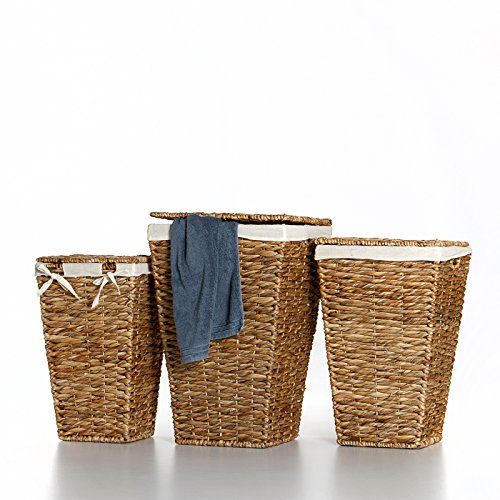 Casa Mina Wäschekorb Wäschebox Wäschesammler aus Wasserhyazinthe „Brunei“ 55cm - 3