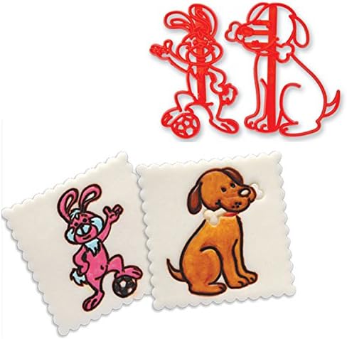 Mytorten Country Rabbit &amp; Dog Patchwork Embossing Cutter