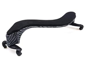 NANYI Schulterstütze für Violine 4/4 und 3/4 mit klappbaren und höhenverstellbaren Füßen, (Gittermuster)