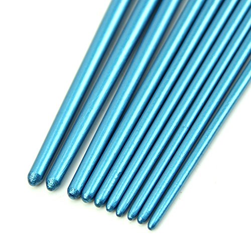 MoonLi Künstler Pinsel Set Öl Nylonhaar -Pinsel für Acryl und Ölmalerei 10 Stück (Blau) - 5