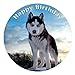 Produktbild Husky Hund Törtchen Dekoration Essbare Zuckerglasur 19cm