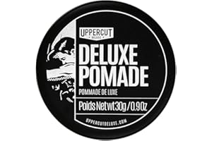 Uppercut Deluxe, Deluxe Pomade en Format Midi, Pomade Professionnelle à Base d'Eau pour Créer des Looks Intemporels et Classiques, Maintien Fort et Brillance Élevée, Produit Capillaire pour Hommes 30g