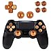Produktbild PS4 Controller Aluminium Knöpfe Bullet Buttons Alu Thumbstick & DPad Modding Set (Gold)