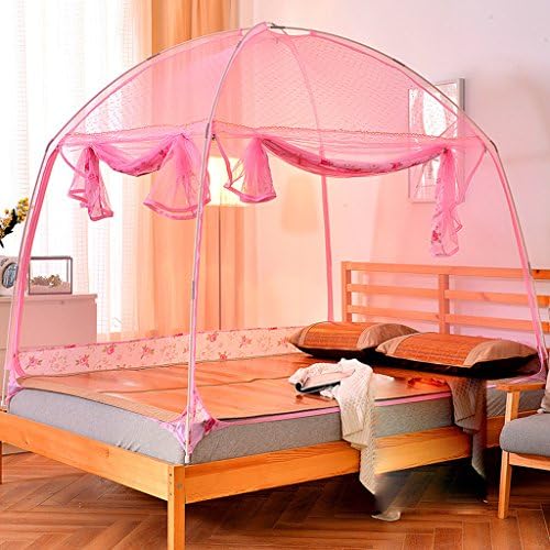 * XMM®-encrypted thicked boxed mosquito net household with triple doors double bed princess wind single mosquito net (1.2m)
