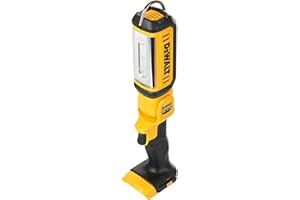 DEWALT DCL050-XJ - Linterna LED pivotante XR 18V, Linterna vertical, ajuste de intensidad, Brillo de hasta 500 lúmenes, 10 horas de autonomía, sin cargador/batería