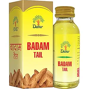 Dabur Badam Tail : Sweet?Almond Oil | Rich in Vitamin -E for Healthy Skin , Hair and Body - 100ml
