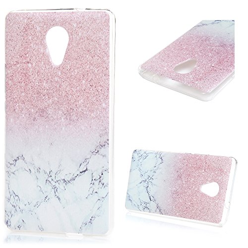 Badalink Wiko Robby Hülle UltraSlim Bunt Durchsichtig Cover Schale TPU Case Silikon Gummi Bumper Schutz Siliconcase Tasche Schutzhülle, Marmorieren