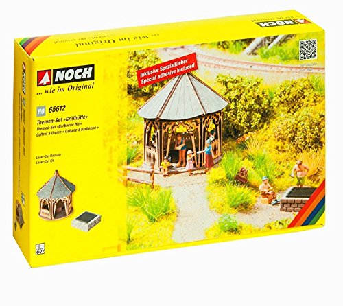 Preisvergleich Produktbild Noch 65612 Scenery Set Grill Hütte Landschaft Modellier