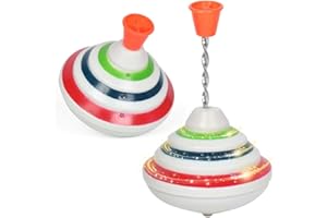 jojofuny - Giocattolo musicale a forma di trottola per spin, giocattolo lampeggiante, giocattolo per Pasqua, scuola, compleanno, festa