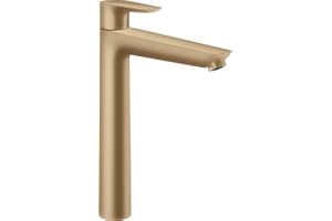 hansgrohe 71717140 Mezclador de Lavabo de una Sola Palanca, Bronce Cepillado, ComfortZone 240mm