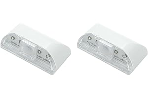 Amosfun 2pcs Keyhole Light for Door with Motion Sensor, Keyhole Sensor Lamp with 4 LED Bulbs Auto Human Body Induction Light for Door Lock (Battery Not Included)
