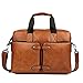 Produktbild Peggy Gu Messenger Handtasche Laptop Aktentasche aus Leder 14 13 13.3 Inch Messenger Schultertasche Casual Tote Crossbody Handtasche Braun Geschäftsorganisator