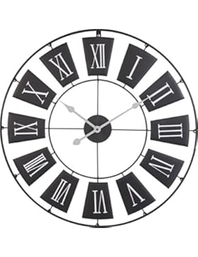 Wanduhr Römisches Design Schwarz 70 cm H320