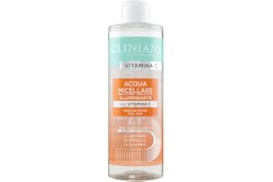 CLINIANS | Acqua Micellare Illuminante alla Vitamina C, Dermatologicamente testata, Pulisce Delicatamente, Made in Italy, 400 ml