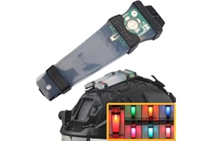 AQ ZXDC Fast Airsoft Casque Tactique, avec Visière Protection Intégrale, Housse de Casque Lampe de Poche Clignotant Lunettes Cagoule, pour Paintball Tir Riot Action War Games