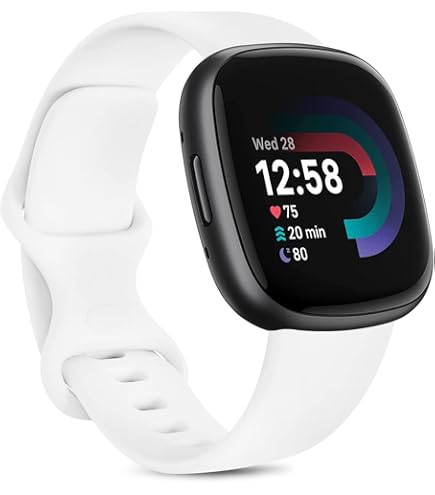 Bracelet Silicone Pour Fitbit Versa 4/3 & Sense 2/Sense - Réglable, Confortable - Pour Sport & Quotidien - Taille S/L