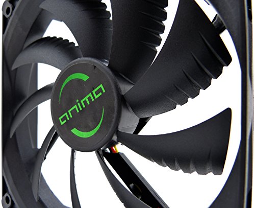 Tacens Anima AF12 - Ventilador para ordenador  12cm 12v  14dB  9 aspas  1200 RPM  tecnolog  a FLUXUS  ecol  gico  anti-vibraciones  hasta 50 000h  color negro