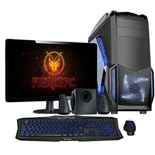 Fierce VULTURIS - 4,4GHz AMD X4 880K Vierkern übertaktete Prozessor, AMD RX 460 4GB Grafikkarte, 16GB RAM 120GB SSD 1TB Festplatte Gaming PC Desktop Computer Pack - HDMI/USB3 - 227608