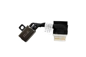 Gintai Prise Connecteur Charge DC Power Jack DC Dock DC Port Câble Alimentation pour Dell Ins-piron 14 5480 5485 5488 5498 5580 5590 5598 (Vostro) P42G00 Bucky-N14 450.0F703.0001 450.0F703.0031 0K0XF2