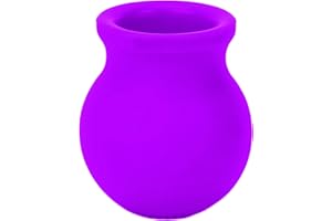 BRRNOO Weiche Silikon Lippenpumpe - Lippenbürste für natürliches Schmollmundwerkzeug, Lippenenhancer Schönheitsgerät, Lippenplumper für sexy Lippen (Violett)