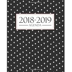 Agenda 2018-2019: 190 x 235 mm : Agenda 2018-2019 semana vista español : 160 g/m² : Agenda semanal 12 meses: Moderno estampado 3667