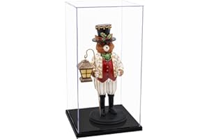 Tingacraft Acrílico Vitrina Cristal (20,5 x 20,5 x 40 cm) para Figura 30cm 1/6, Caja Metacrilato Expositor para Colecciones